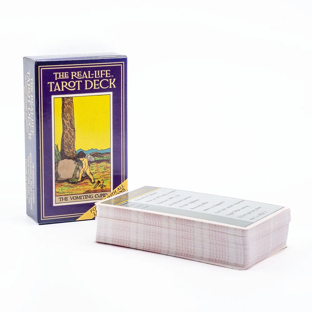 The Real Life Tarot Deck 78 carte originali di alta qualità Visions inglesi Fortune Telling divinazione Family Party gioco da tavolo