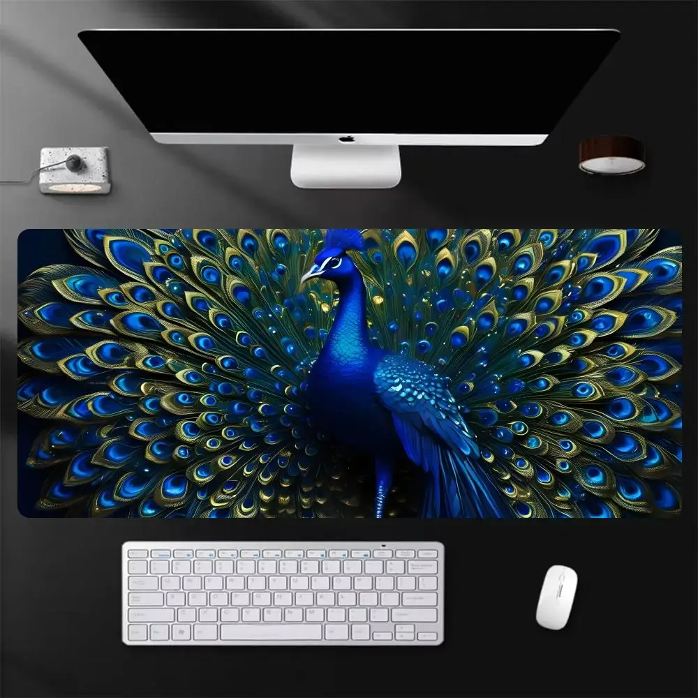 

Коврик для мыши P-Peacock, большой игровой коврик для мыши с защитой по краям, утолщенный коврик для компьютерной клавиатуры, настольный коврик