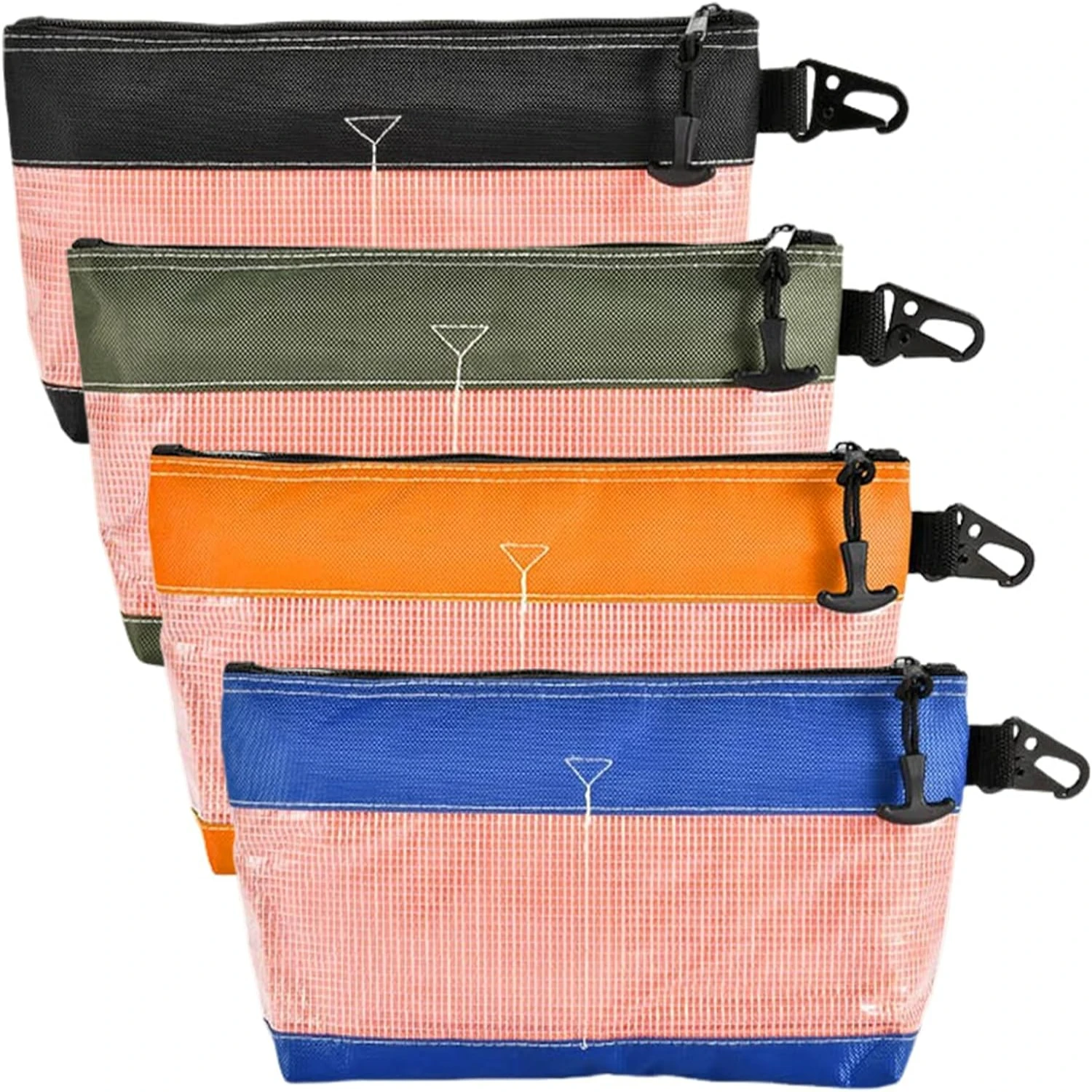 

Durable and Efficient Small Tool Pouch Organizer Bags - Set of 4 Heavy Duty Pouches for Efficient Storage and Organization of To