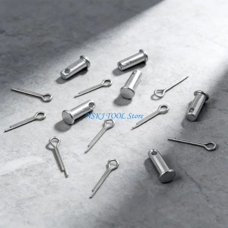 L8RC 10Pcs Flat heads Cylindrical Pin Replacement Stainless Steel Link Hinge Pin