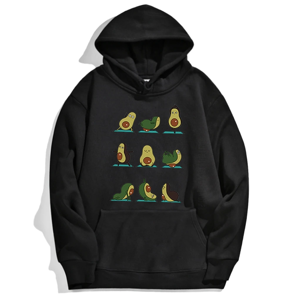 

Avocado Fruit Hoody Cartoon Villain Funny Print Pullovers Mens Harajuku Hoodie Oversized Men Pullover