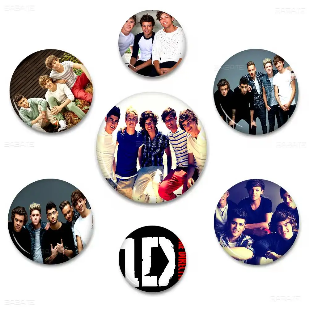 Rock O-One D-Direction Soft Button Pin Bright Printed Icon Gift For Friends Badge Collar Brooch Lapel Pin Metal