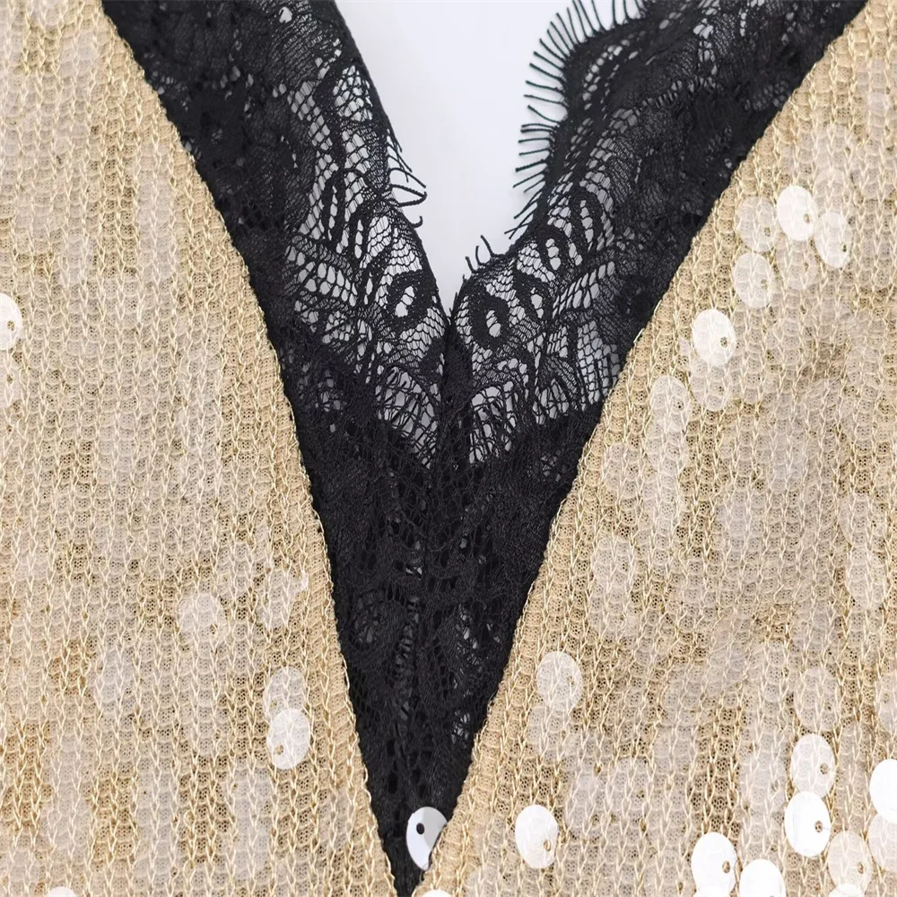 شتاء جديد أزياء المرأة فستان الدانتيل مطرز #4