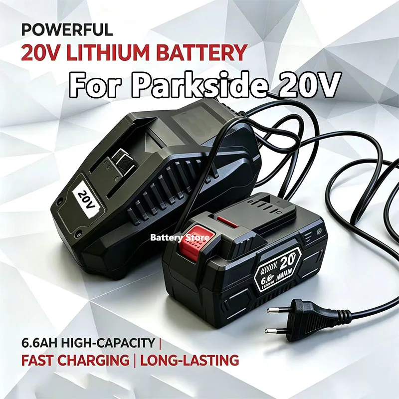 

For Parkside 20V electric tool battery series PAP B1 B3 hand drill battery A3/PAP 208 A1 4.0Ah 6.0Ah lithium-ion battery