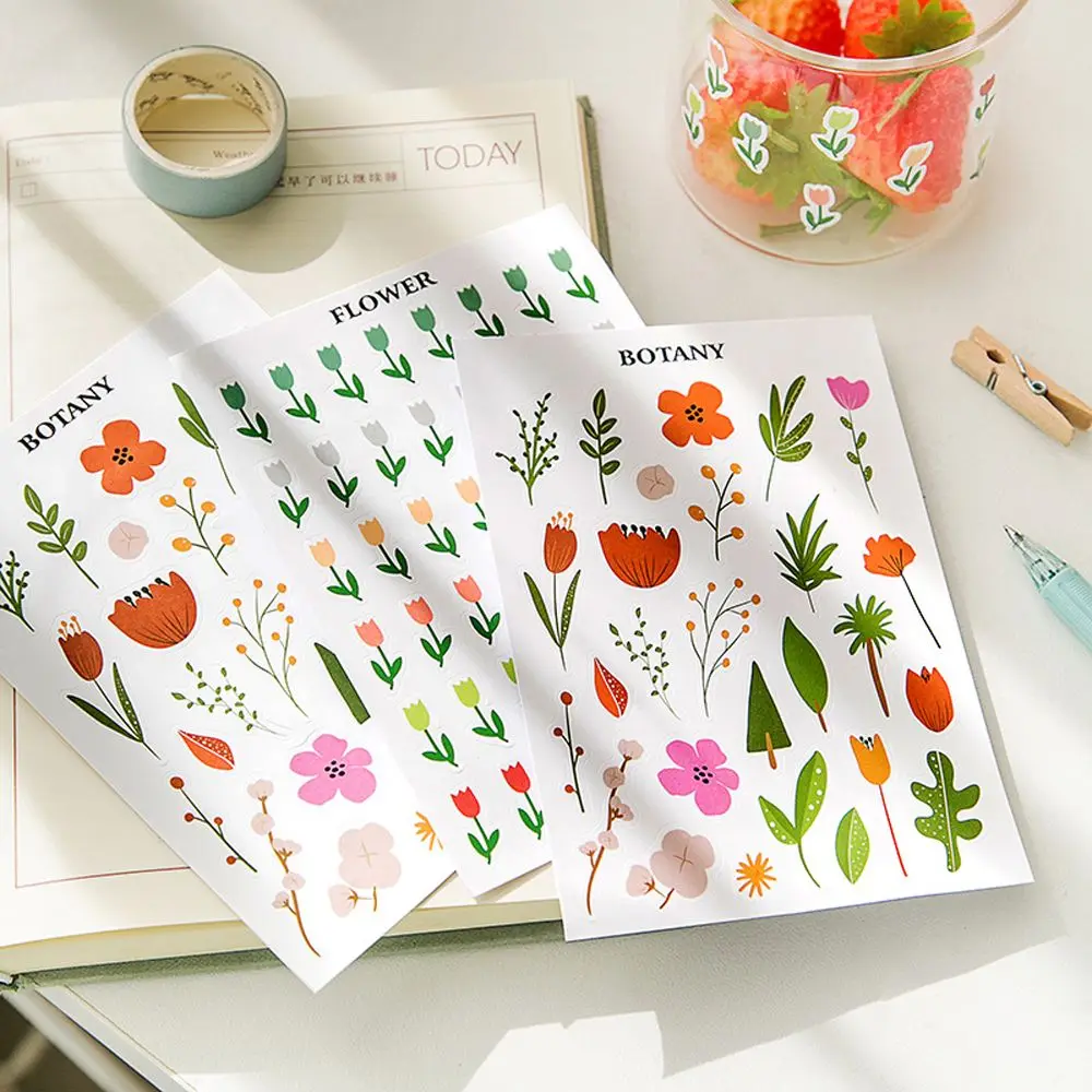 Gift School Supplies Self-adhesive Album Label Stickers Stationery Stickers Decorative Decals Diary Scrapbooking Stickers
