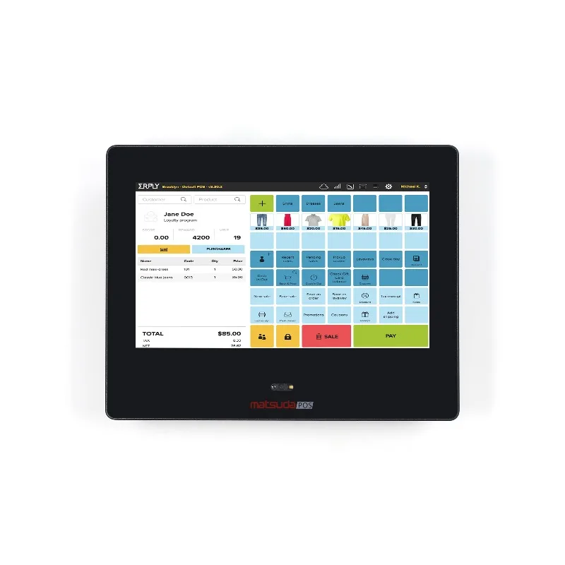 

Настенная POS-система с сенсорным экраном 11,6 дюйма (модель 2026) с процессором i3/i5, простая в эксплуатации