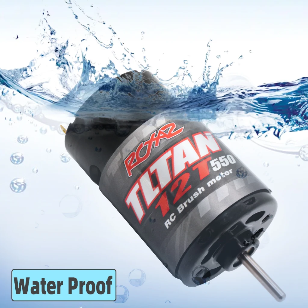 RC 550 Brushed Motor 10T-55T 320A ESC Waterproof for 1/8 1/10 RC Climbing Cart Axial SCX10 TRX6 Tank High Voltage High Torque