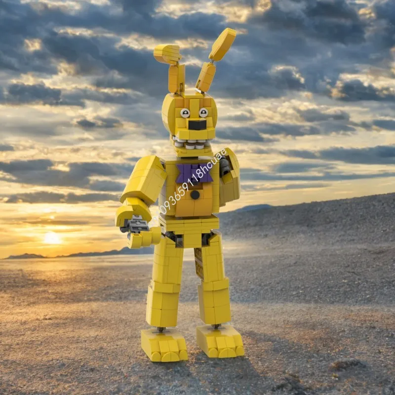 

Набор строительных блоков Springbonnie из 524 предметов — вдохновленный Five Nights At Freddy's