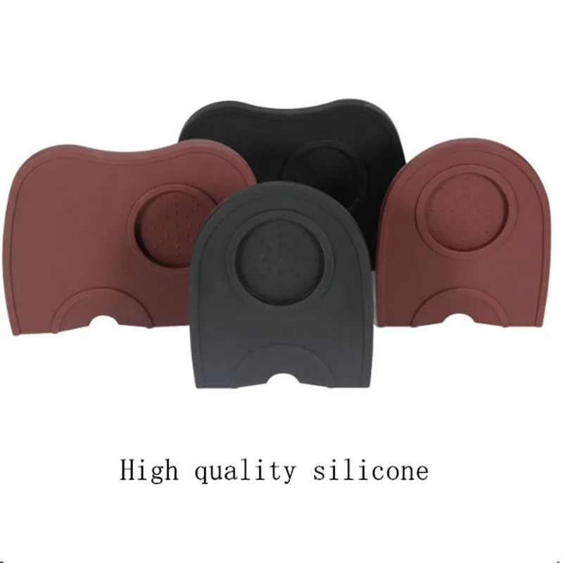 Tappetino in Silicone per caffè manuale tappetino antiscivolo per caffè Espresso Tamper tappetino angolare in gomma supporto per Tamper per caffè in Silicone