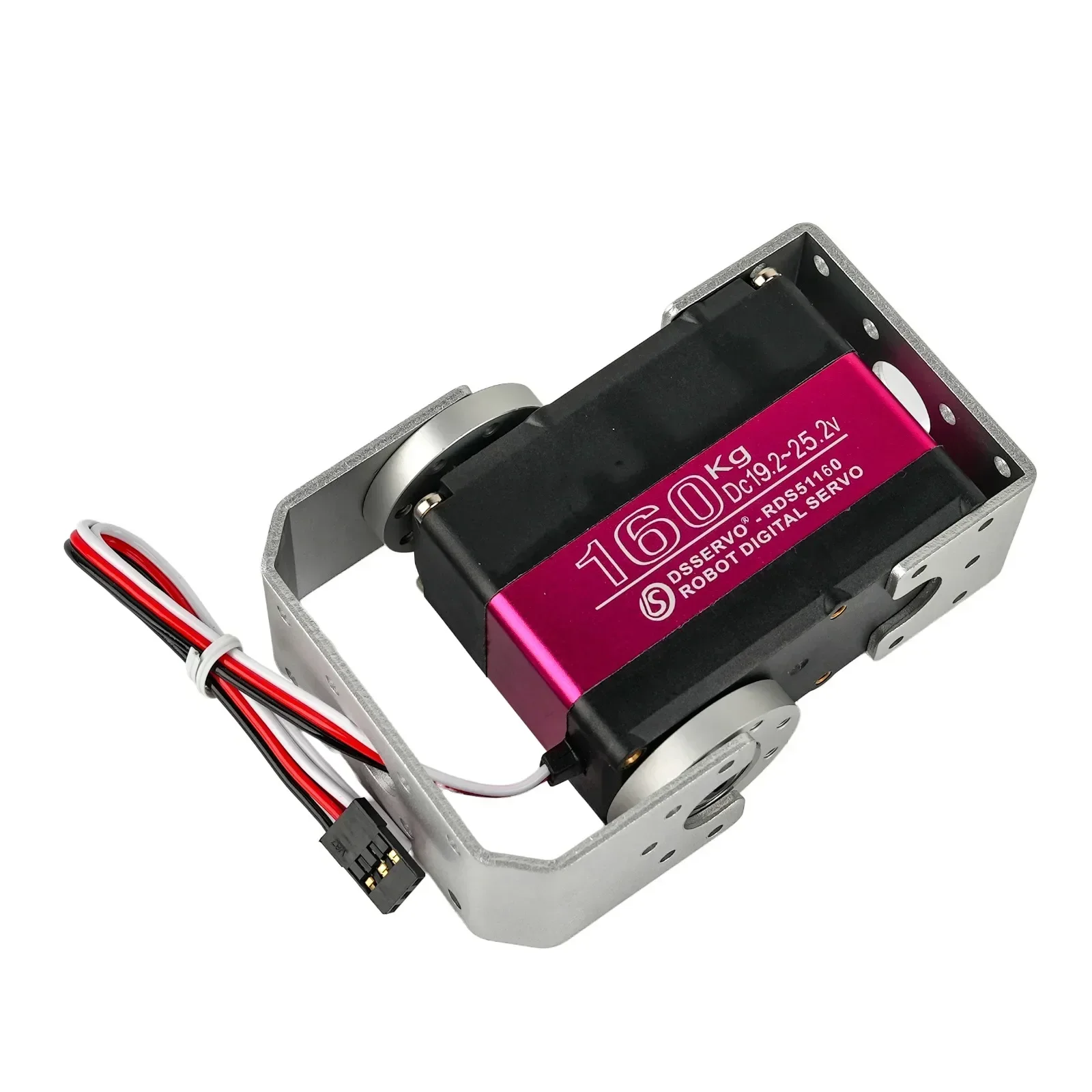 Serwo cyfrowe RDS51160 24V 160kg Wysoki Moment Obrotowy Wodoodporne IP66 z Uchwytami do Samochodu RC Robot
