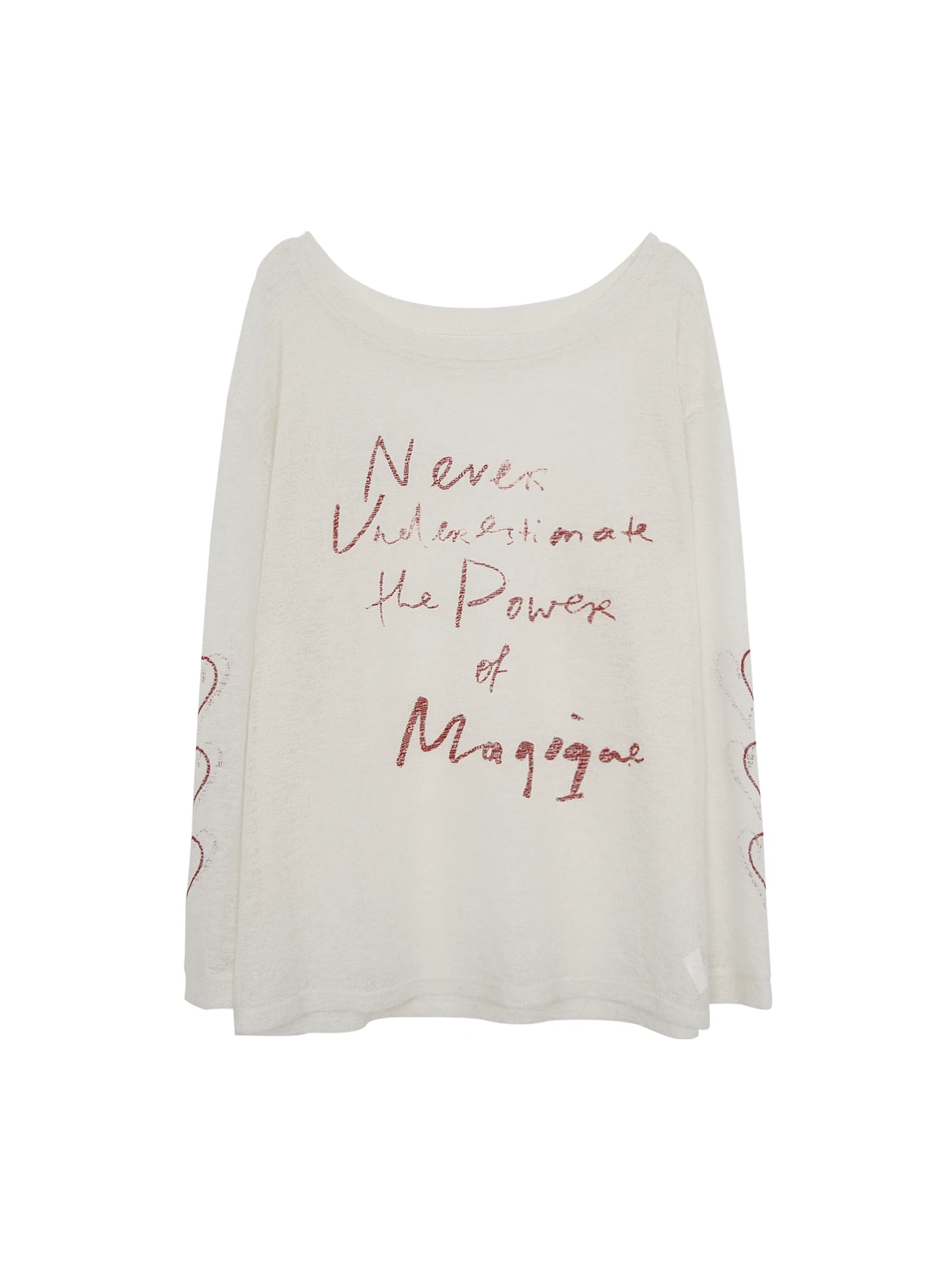 Red Celebri Summer New Loose oulder Long Sve T-shirt da donna Protezione solare Cover up Exposizione unica Faion Top