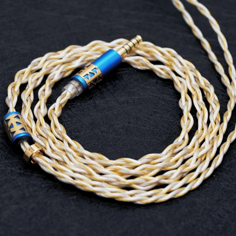 XINHS H12 4-Strand Gold-Plated Earphone Cable
