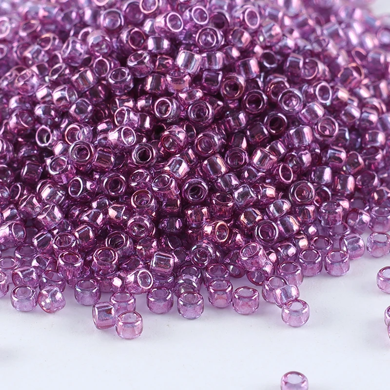 10g/tube Imported from Japan TOHO15/0 Electroplated Transparent Glass Seed Beads Jewelry Accessories for DIY Handmade