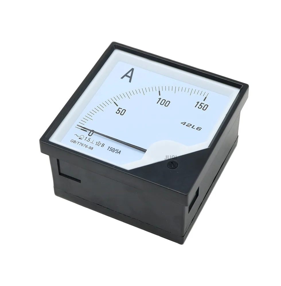 42L6-A AC Ammeter  analog panel pointer ammeter AC 30A 50A 75A 150A 500A 100A/5A  Mechanical meter Ammeter 120*120mm