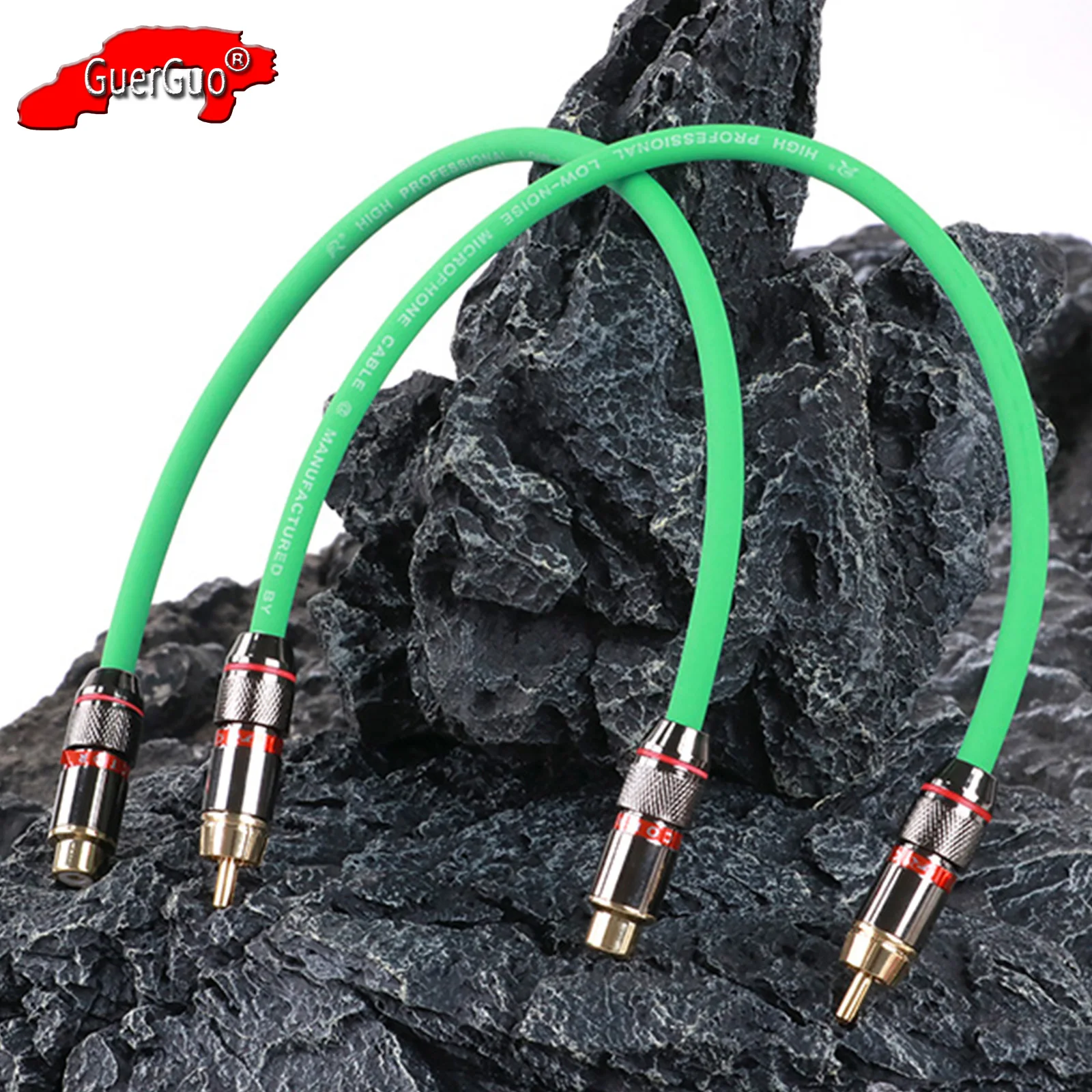 

HiFi RCA Male to Male+RCA Female to Female Stereo Audio Extension Cable for Home Theater HDTV Amplifiers Hi-Fi Systems Speakers