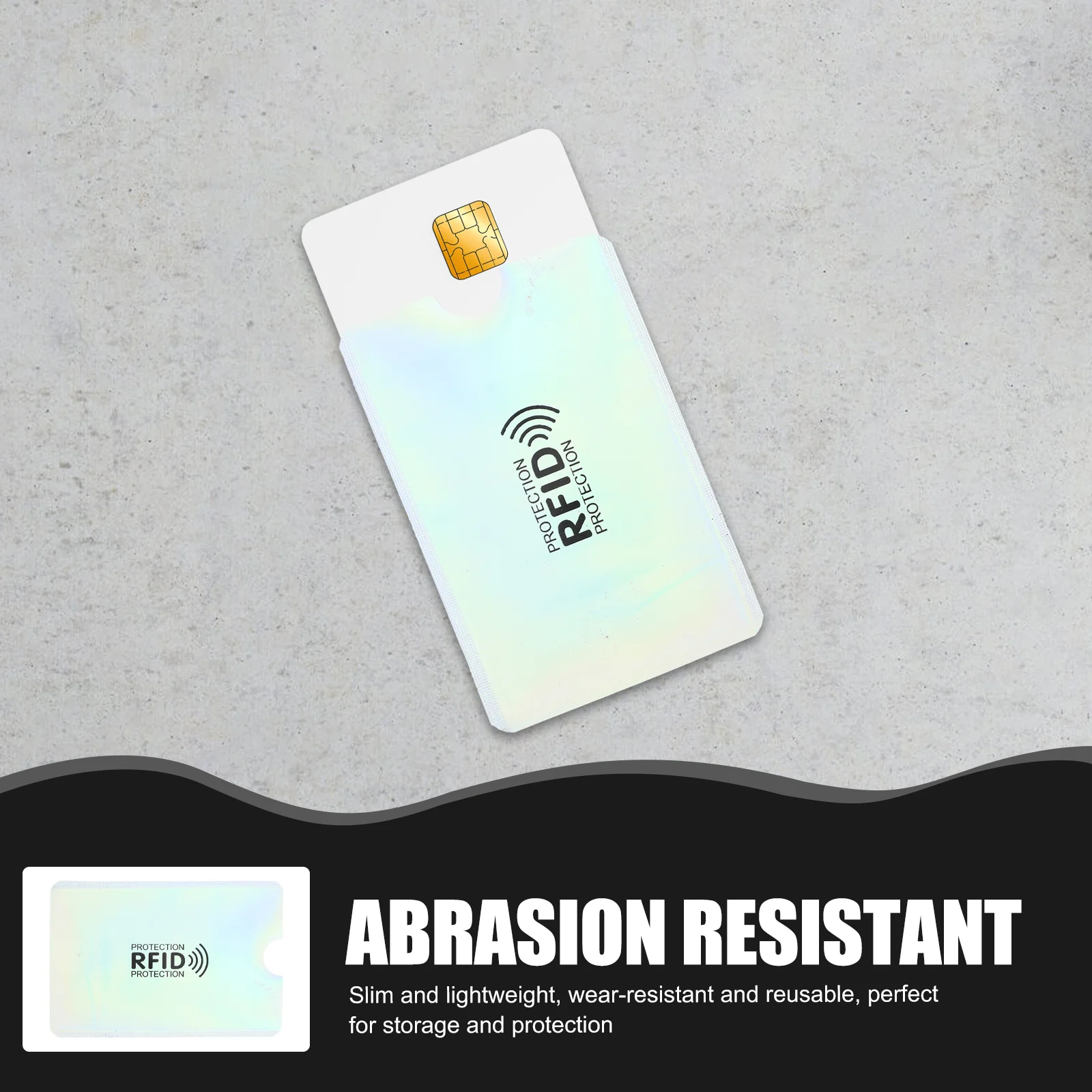 10 قطعة Rfid حجب بطاقات الهوية الأكمام الألومنيوم احباط المواد بطاقة الائتمان حماة للأعمال السفر التسوق بطاقات متعددة #4