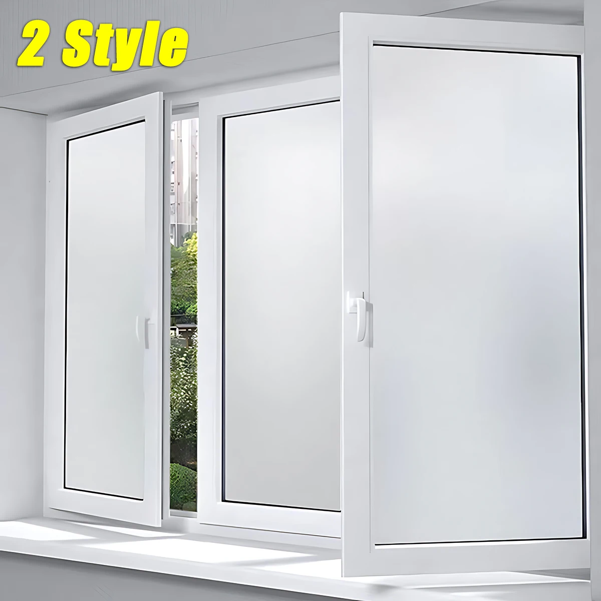 1-5pcs 2m Fenster Privatsphäre Folie Milchglas Fenster folie statische Haftung UV-Blockierung Fenster haftet undurchsichtige Fenster abdeckungen für zu Hause
