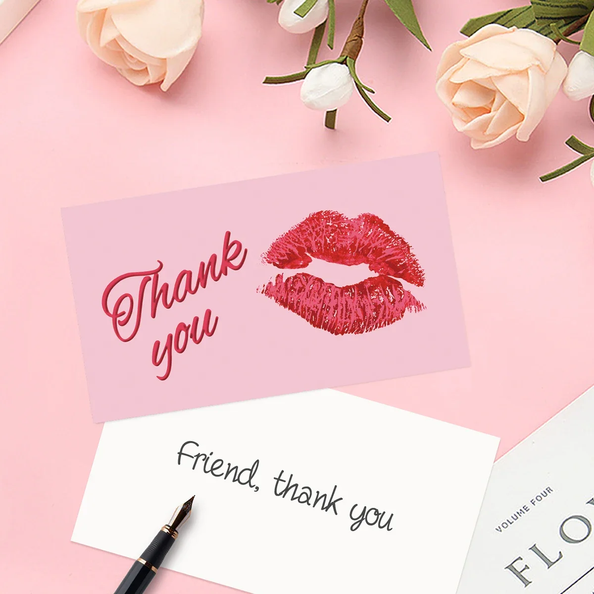 50Pcs Thank You Cards For Your Order,Thank You Card For Supporting My Small Business Envelope Party Invitation Card Gift Decor