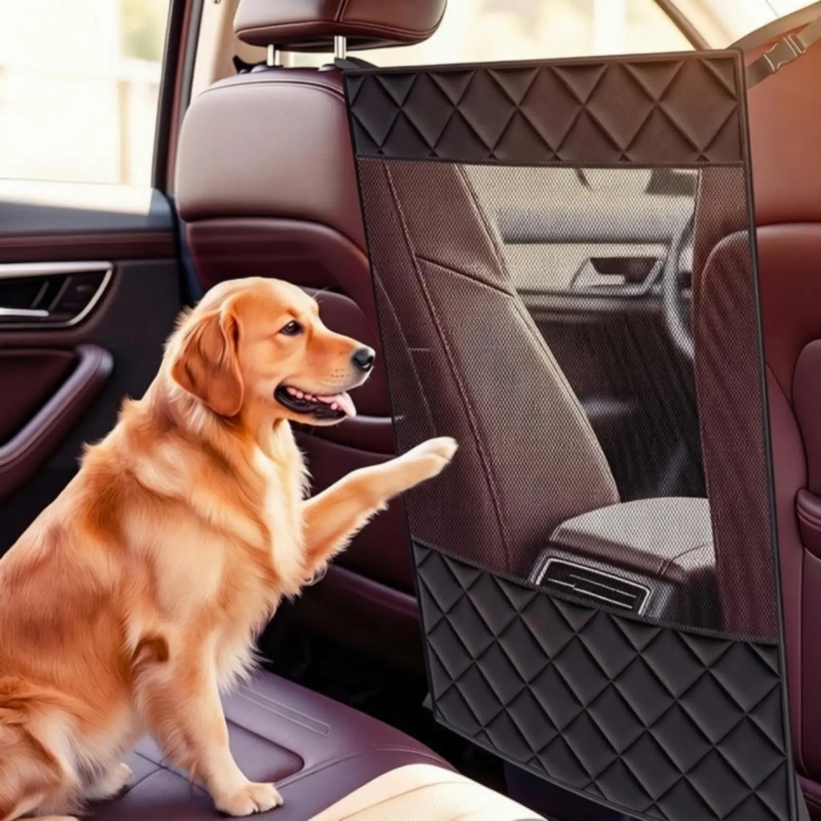 Car Pet Isolation Net Tool-Tool-Optional Divider Sturdy for Road Trips