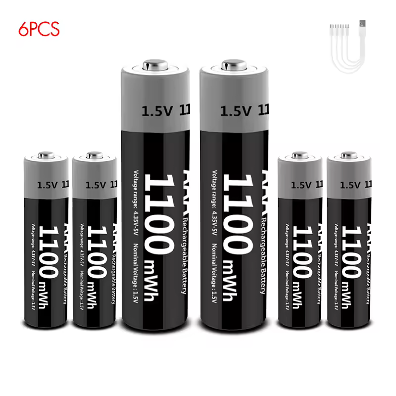 Kuugro Li-ion AAA and AA Rechargeable Batteries USB Lithium-ion 3400mWh 1.5V AA Rechargeable Batteries+1100mWh 1.5V AAA Battery - Image 21