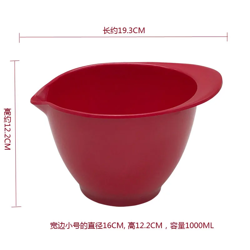 Mixing Bowls Set, Large Capacity Non-Slip Baking Bowls with Pour Spout for Kneading &