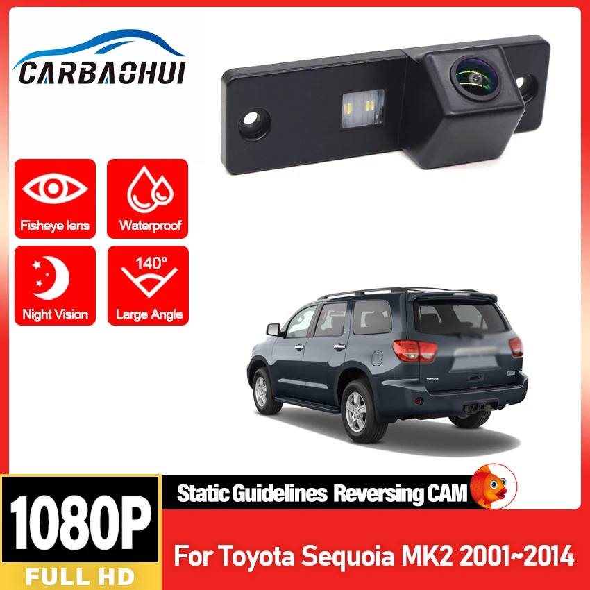 

HD резервная камера заднего вида ночного видения для Toyota Sequoia MK2 2001 ~ 2009 2010 2011 2012 2013 2014 CCD камера номерного знака