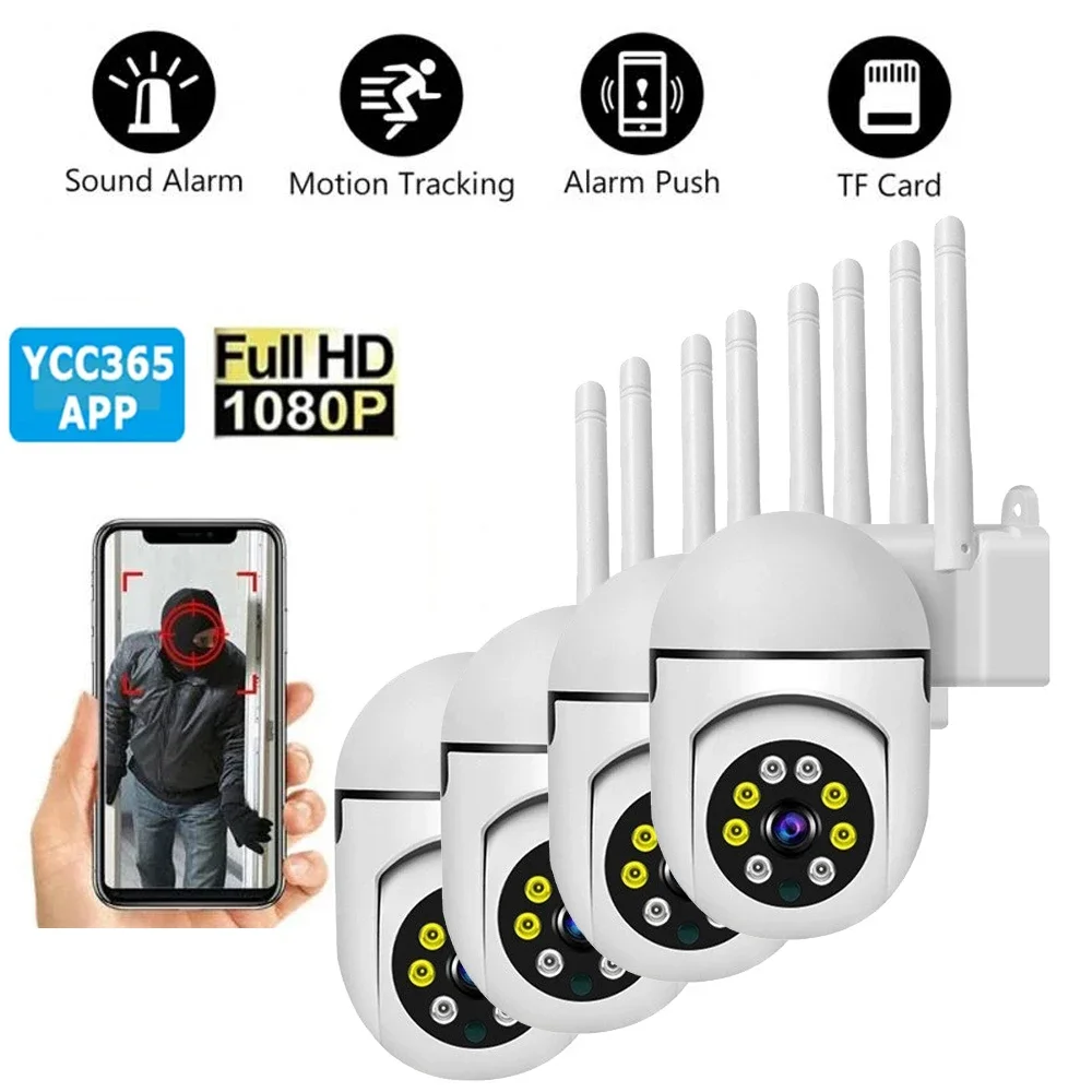 Telecamera IP Wifi YCC365 Plus Smart Auto Tracking 1620P Visione notturna completa Rete CCTV wireless Video Telecamera di sicurezza per bambini