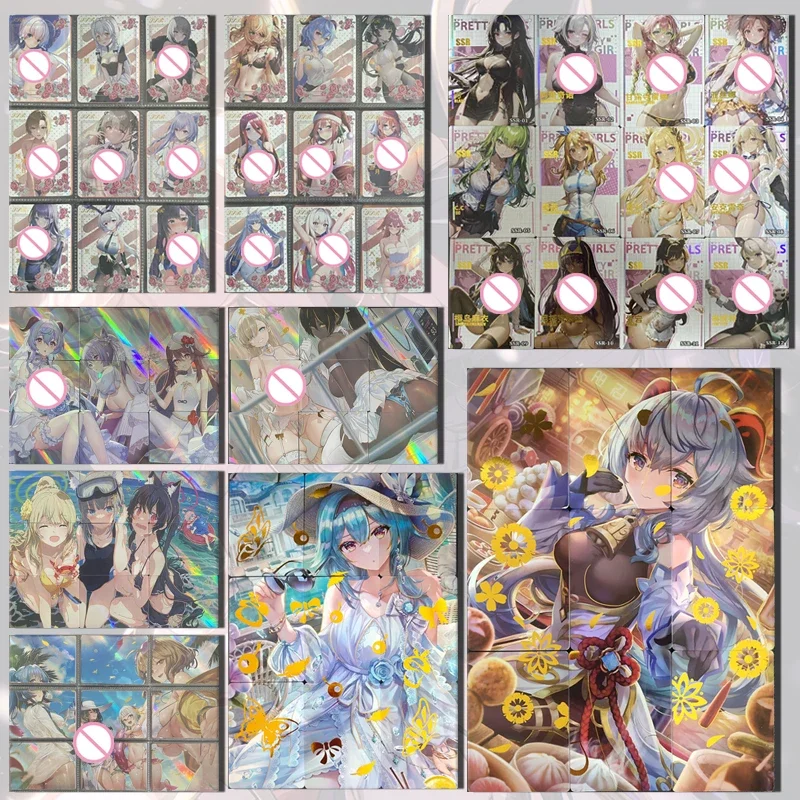 Goddess Story Rose Garden Beauty SSR Puzzle cards Ganyu Keqing Yelan Sakurajima Mai boy Toy collection Birthday Christmas gifts