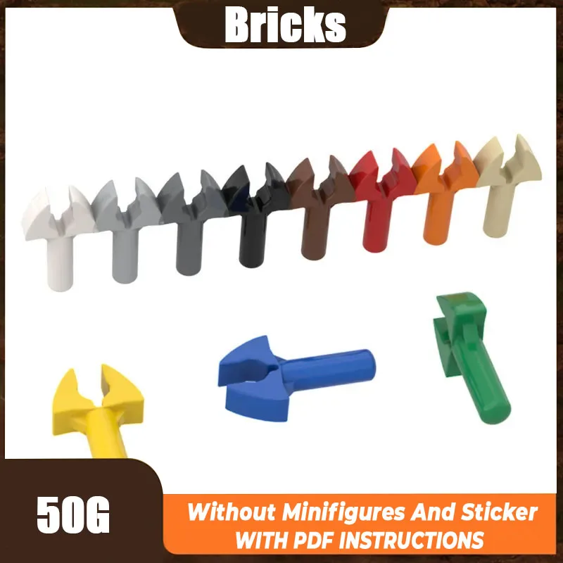 50G MOC Parts 48729 Bar 1L with Clip Mechanical Claw Compatible Bricks DIY Assmble Building Block