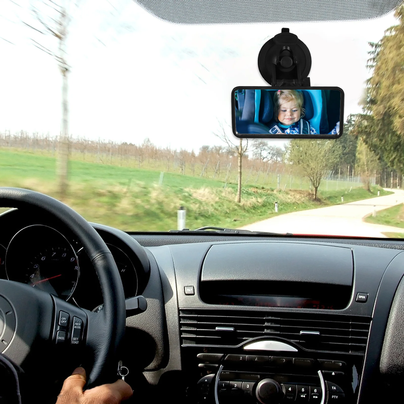 

Square 120*60mm ABS 360 Adjustable Degree Wide Back Side Format Mirrors Blind Spot Mirror for Parking Auxiliary Rearview Mirror