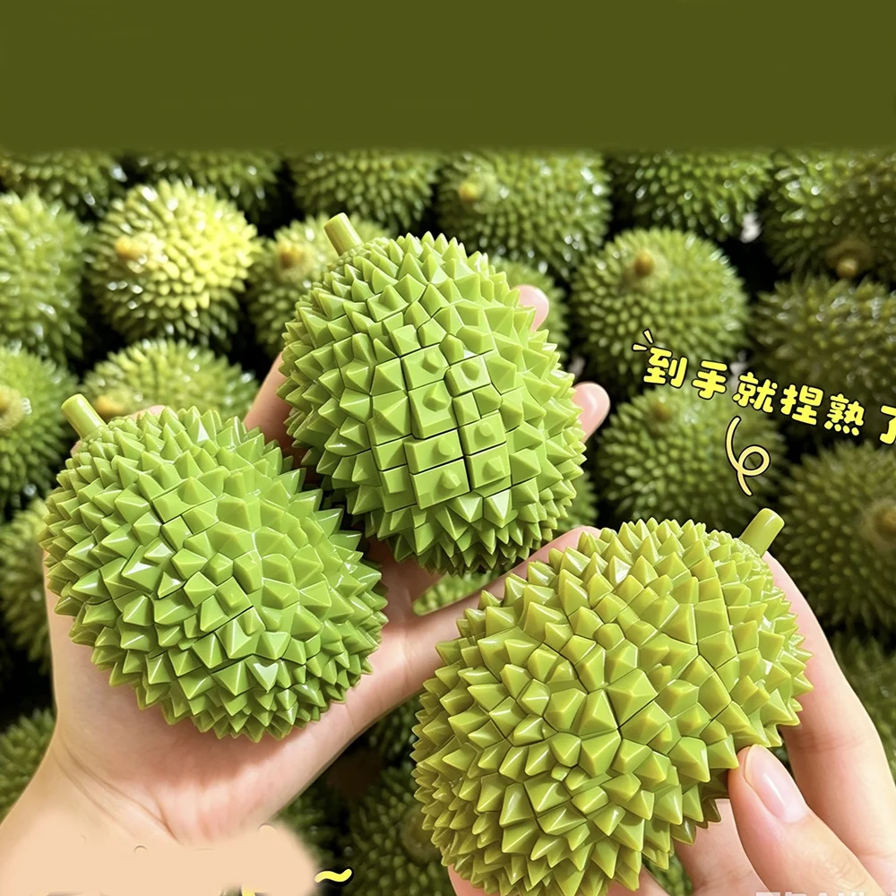 1pc Simulated Color-Changing Durian Building Blocks Soft Pinch To Relieve Daily Tension Decompress Fidget Kitchen Decoration Toy