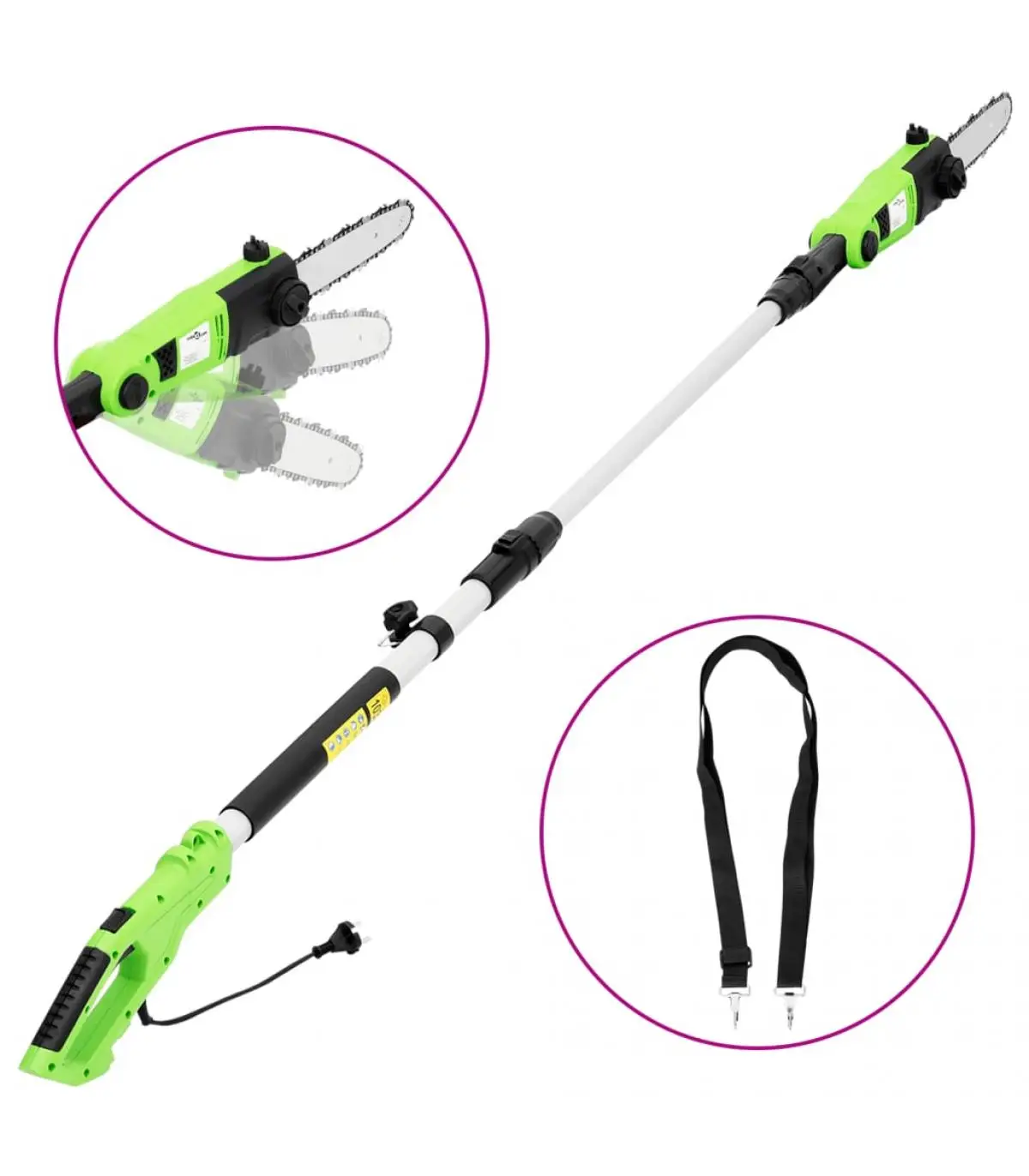 25 cm 710 W electric telescopic pole slicer chainsaws