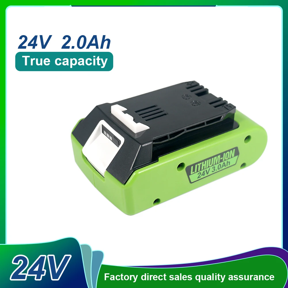 

For GreenWorks Li-ion Rechargeable Battery 24v 2000mAh for GreenWorks 29462 29472 29282 G-MAX GMAX Lawn Mower Power Tool Battery