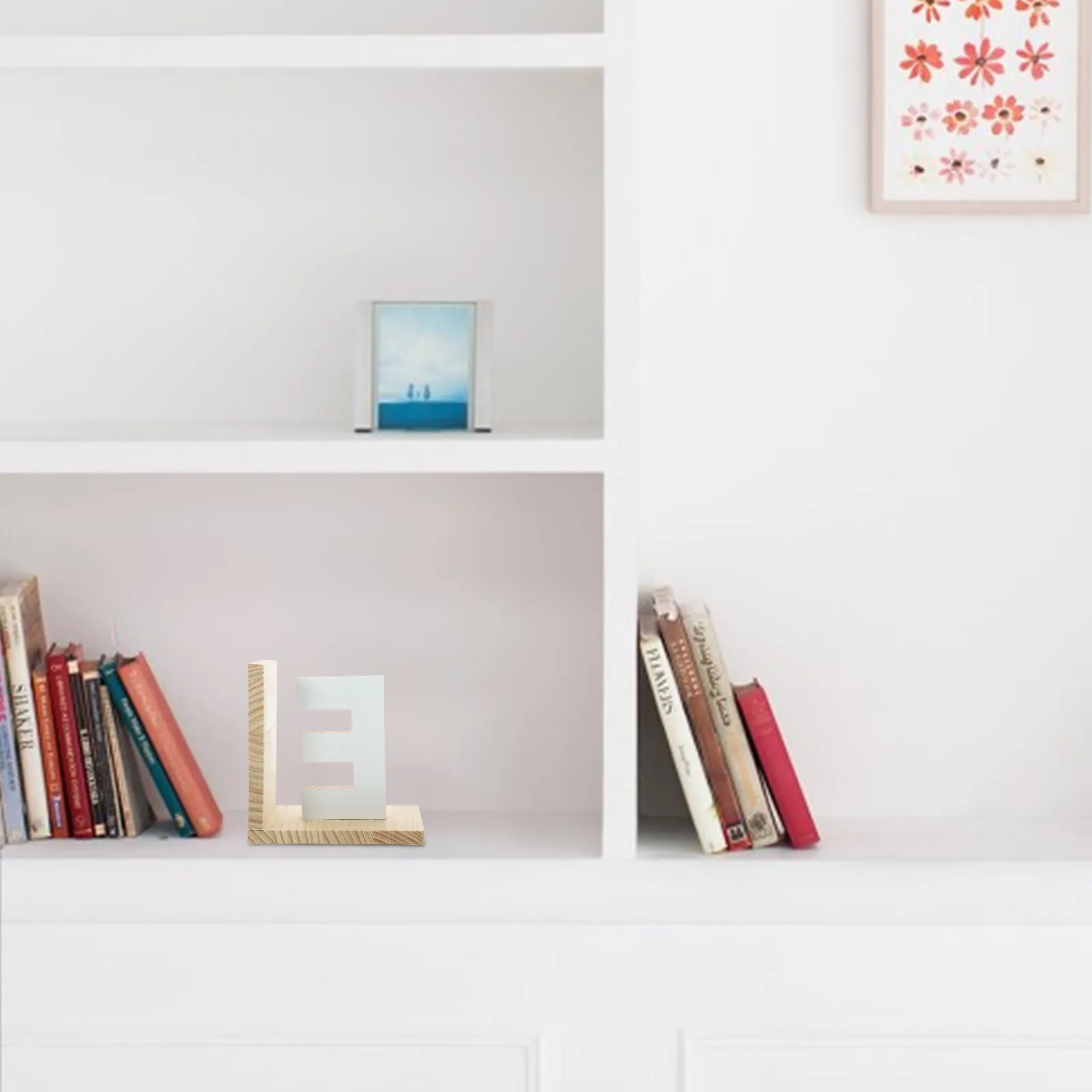 

Деревянные подставки для книг, многоразовые органайзеры для книг, E-образные держатели для полок, настольная подставка для файлов, полка для хранения и декора книг