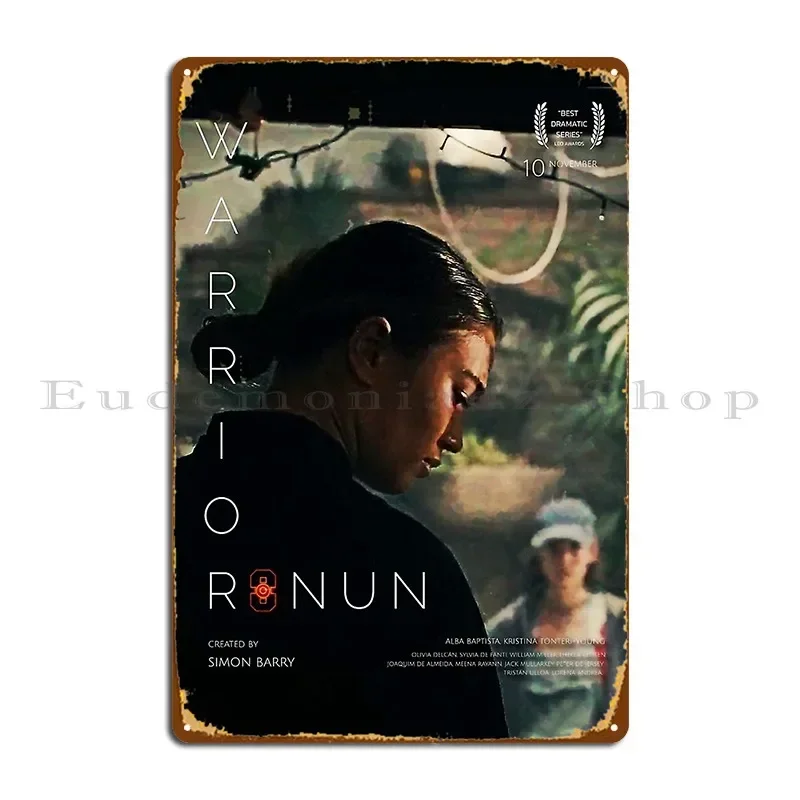 Warrior Nun Beatrice Metal Sign Wall Decor Personalized Party Plates Plates Design Pub Tin Sign Poster