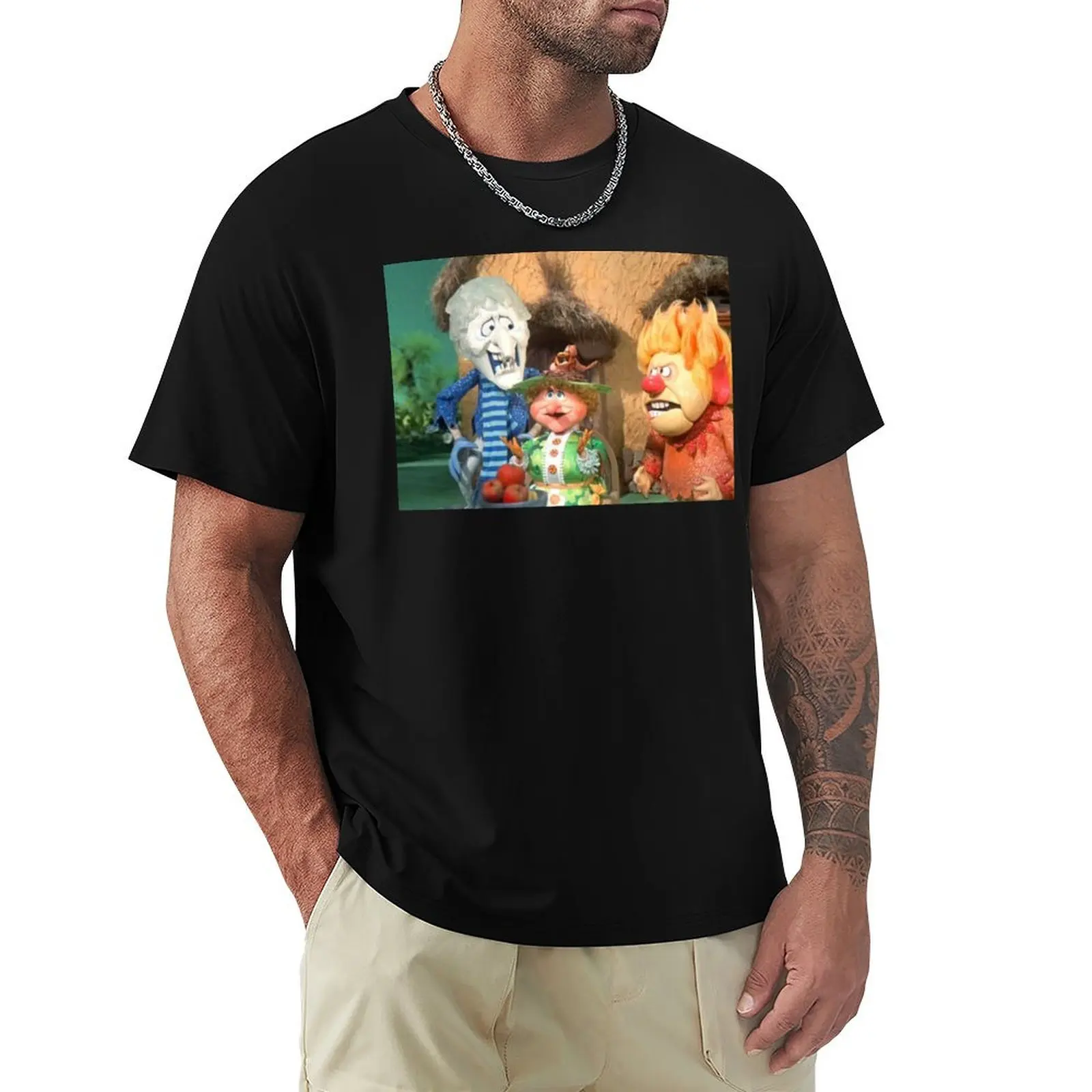 Miser Brothers and Mother Nature T-Shirt Basic Solid Color Short Sleeve T-Shirt