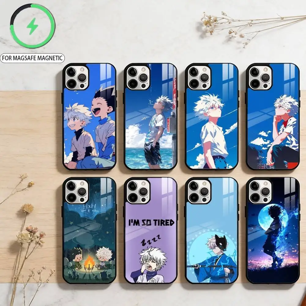 

K-Killua Z-Zoldyck-CK KZ Phone Case For iPhone17,16,15,14,13,12,11 Plus,Pro Max Magnetic For Magsafe Wireless Charging