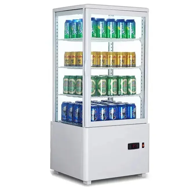 

# Для 58L/78L/98L Высококачественный холодильник со стеклянной дверью с автоматическим размораживанием, 4-сторонний стеклянный дисплей, холодильник