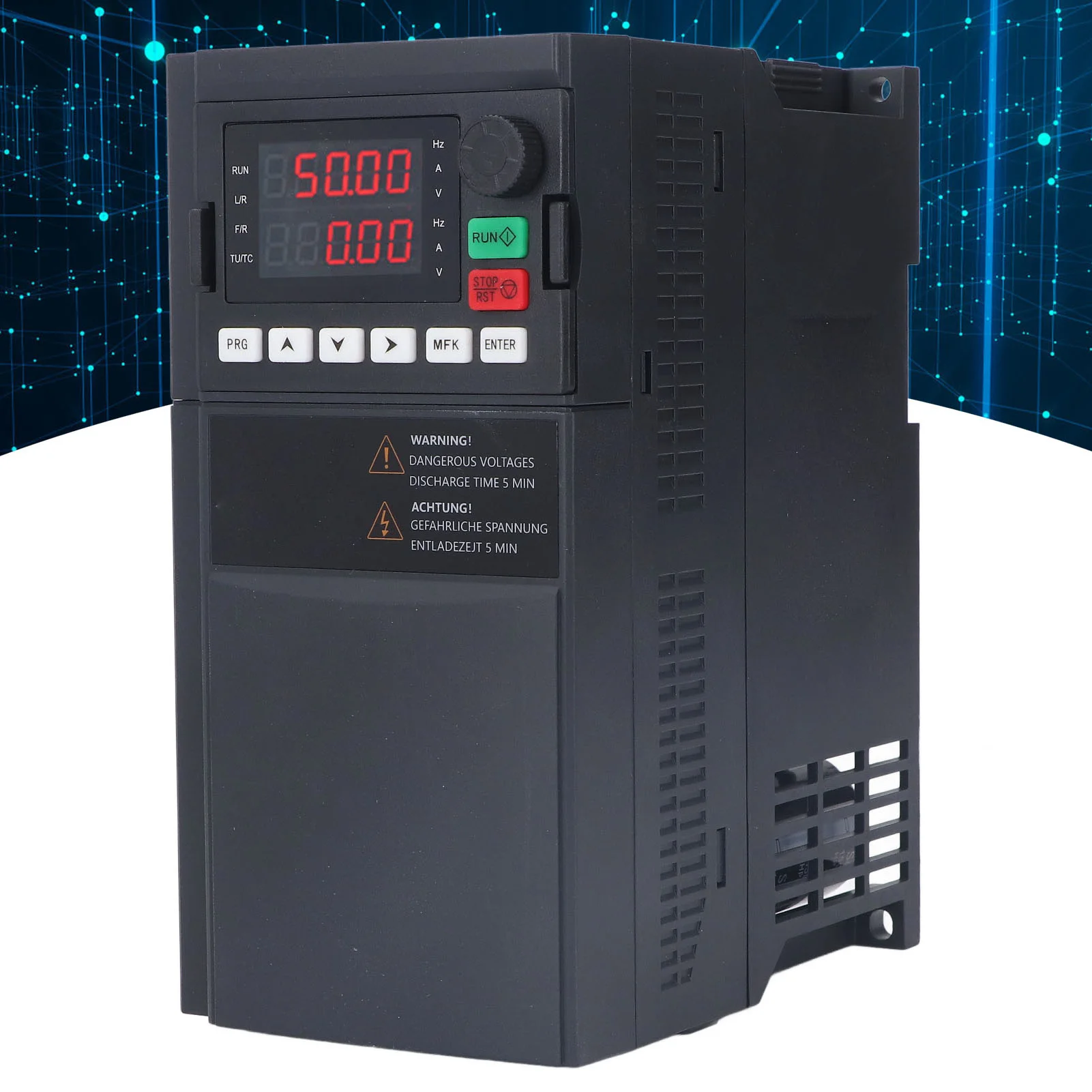 محول محرك التردد المتغير محول محرك التردد المتغير 5.5KW محرك ناقلات العاكس التيار المتناوب 3PH 380 فولت
