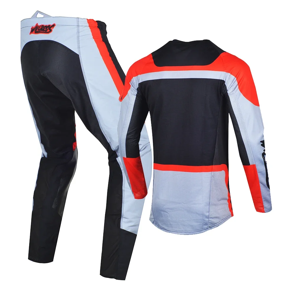 Willbros MX Jersey and Pants Combo Flexair Mach Suit Motocross Dirt Bike Offroad MX Riding Enduro MTB DH ATV Gear Set