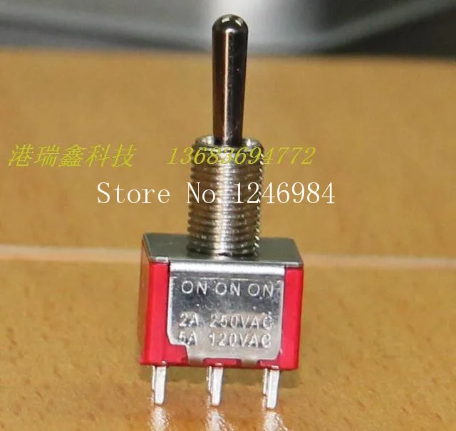 

[SA]T812 dual six-foot stalls Full M6.35 small toggle switch toggle switch Q11 Taiwan Deli Wei 1MD6--50pcs/lot