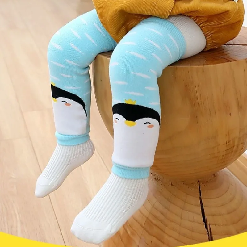 Chaussettes pour bébé en coton 100% de qualité supérieure, isolées thermiquement, au-dessus du genou, leggings d'hiver pour bébés, pour nouveau-nés de 0 à 3 ans