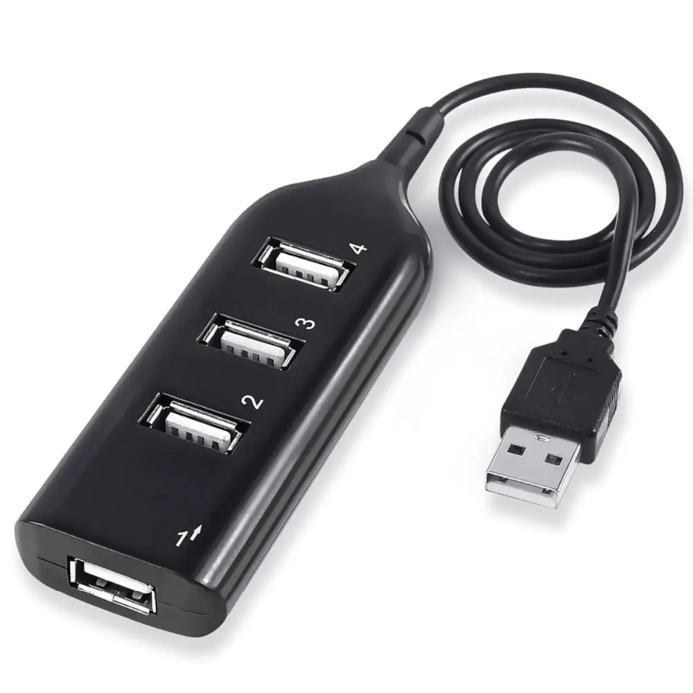 Concentrador de red Usb de alta velocidad, adaptador de 4 puertos, Mini Hub, para Pc, portátil, Notebook, ordenador, Windows, Mac, accesorios