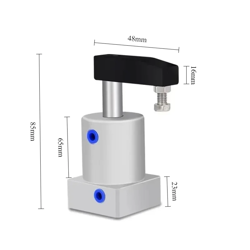 ‌ أسطوانة تثبيت بزاوية ACK/SRC 25-63 مم - 90 °   اضغط على المحرك الهوائي لتركيبات CNC