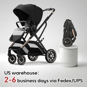 High Seh -Kinderwagen, ergonomische Wiege für Neugeborene, tragbarer Babywagen, Korb lücken Sie eine Hand, Stuhl, Mode 6 Hauptverkaufskwagen Baby Kompakt - №5