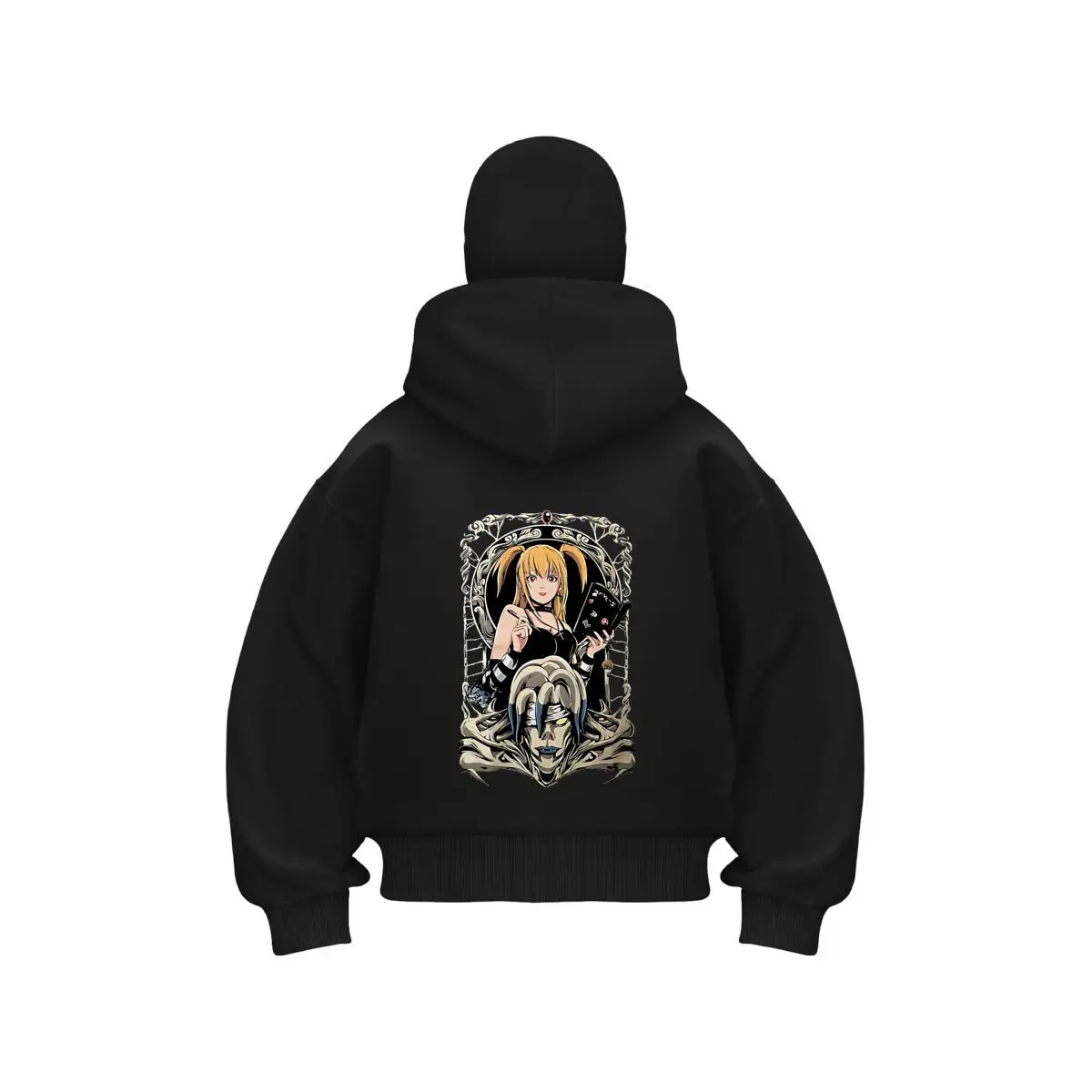 

Аниме Дуо Манга - Вдохновленный двумя персонажами, японский художественный дизайн, унисекс, с двойным капюшоном, осенне-зимняя мужская одежда, наряд в маске