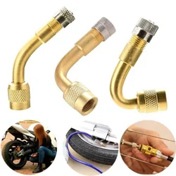 Brass Pneumatic Tire Valve Stem with Extended Adapter Is Suitable for Elbow Auto and Motorcycle Parts 45/90/135 Degree Angle