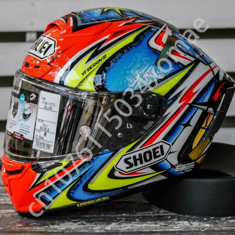 SHOEI-X-Quatorze X-Spirit III Full Face Capacete, Capacete de motocicleta, Bicicleta esportiva, Corrida, DAIJIRO TC-1, X-14