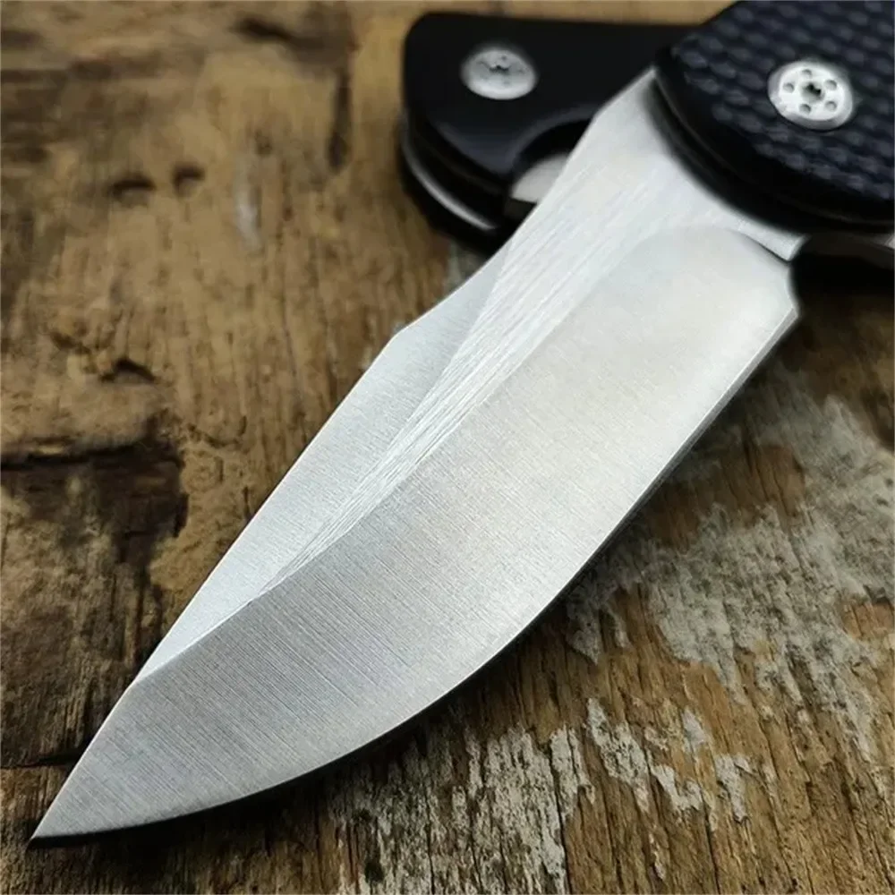 Tactical 0606 Ball Bearing Flipper Folding Knife 9cr18mov Blade Wooden/G10 Handles Pocket Camping Knives Outdoor Hunting Tools