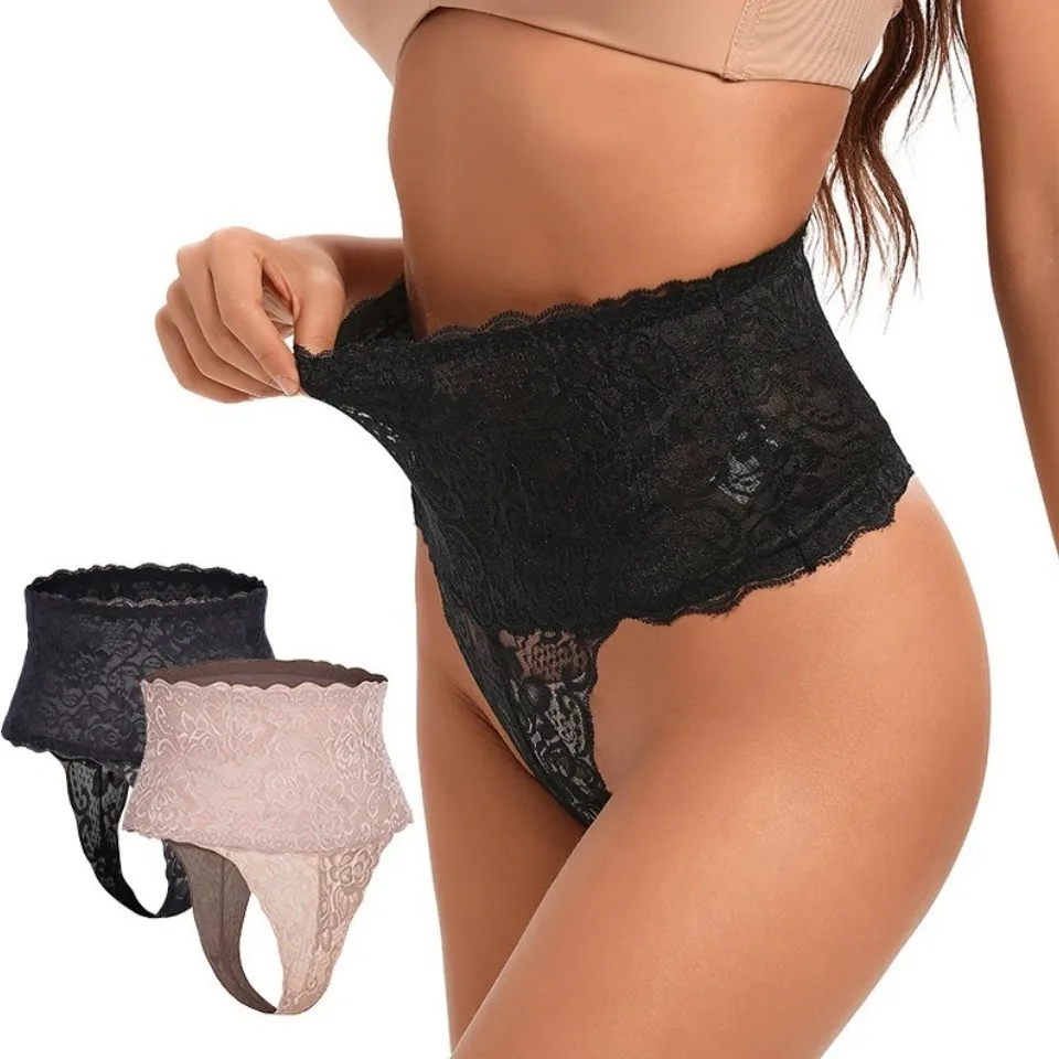 

Women Butt Lifter Panties Sexy Body Shapewear Thong High Waist Lace Underware Seamless Hip Lifting Luxury Transparent T-Back